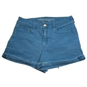 AEO super super stretch size 10 hi-rise shortie shorts